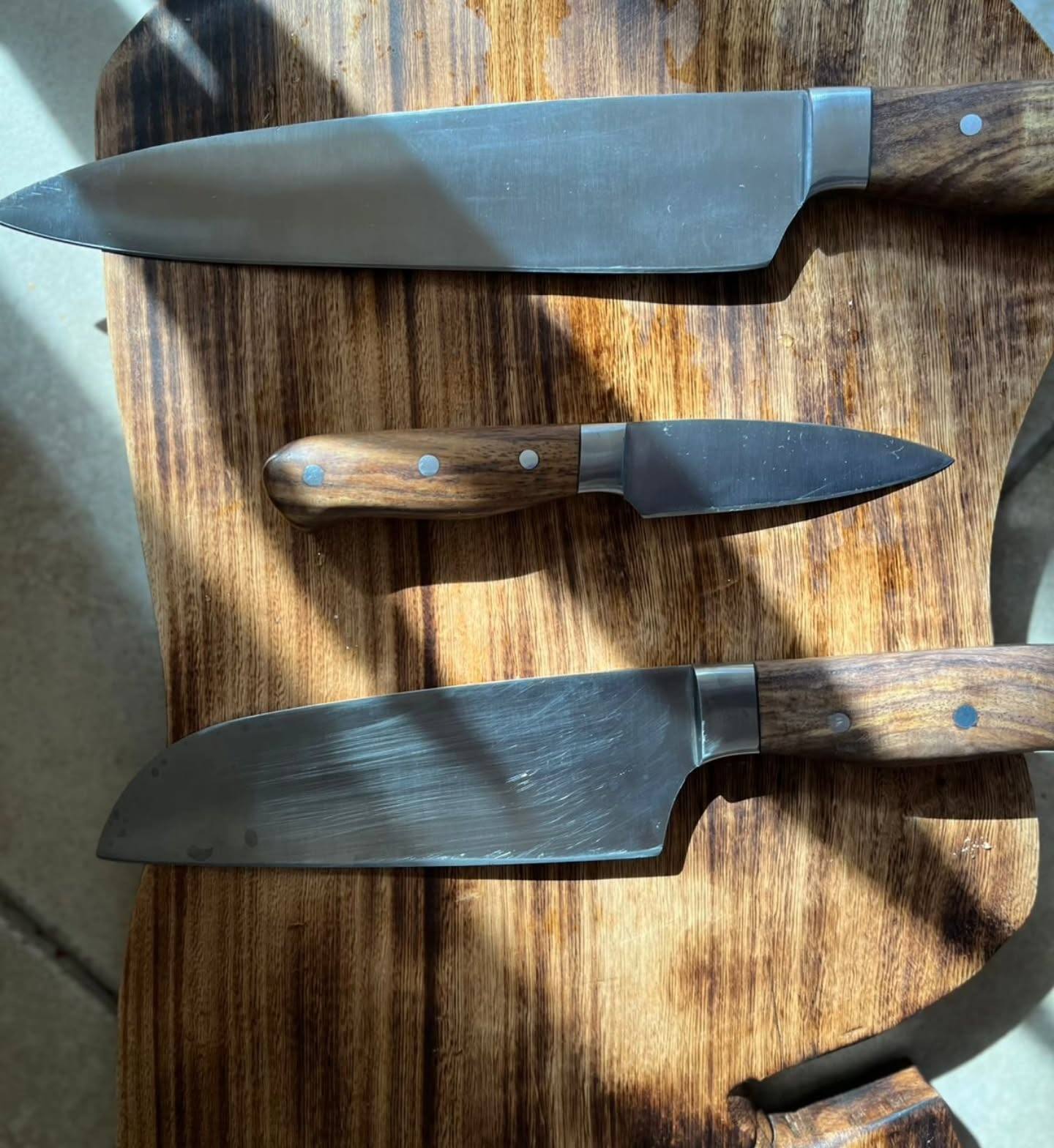 Karigār three-knife set
